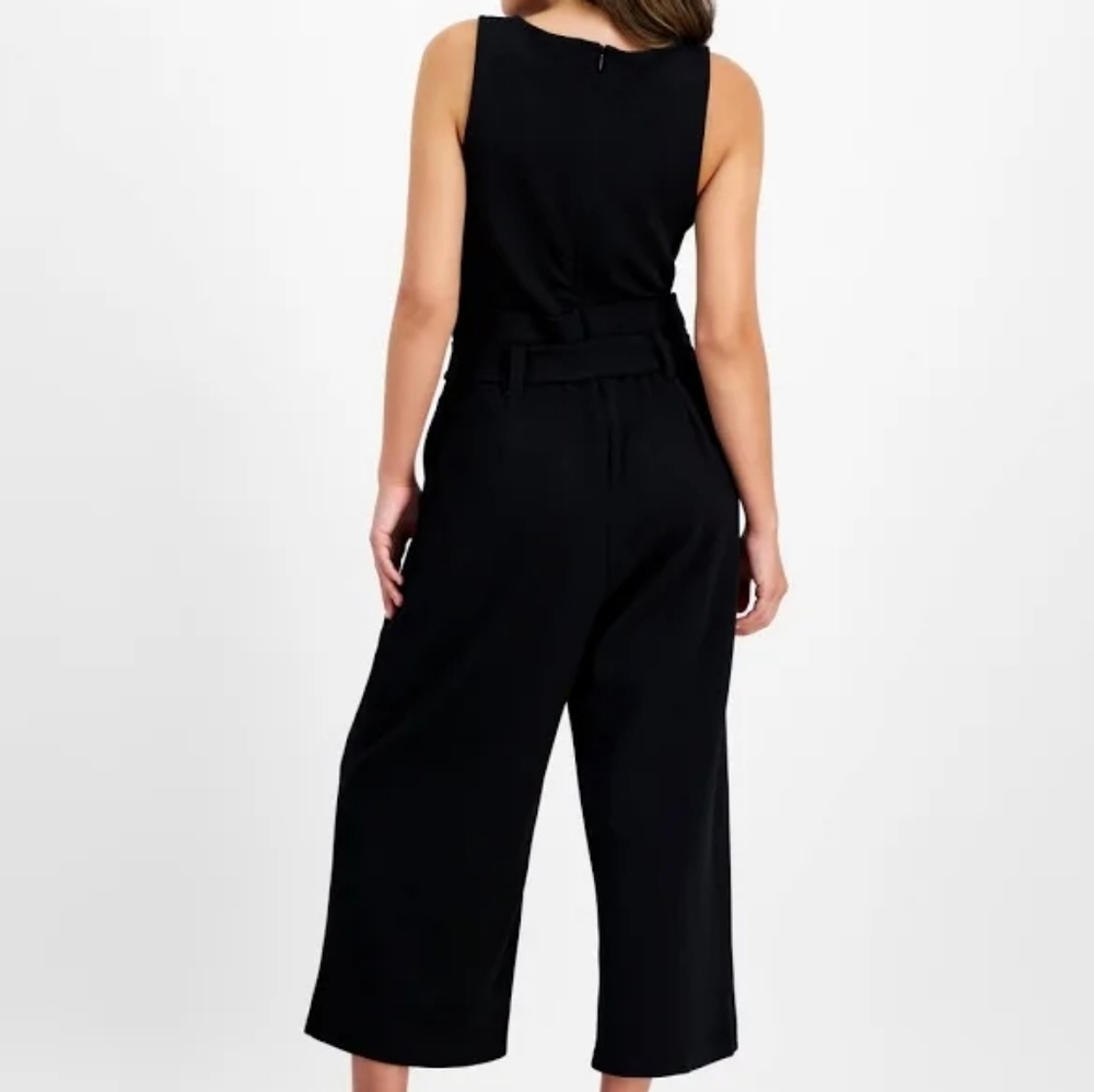 Bar III Sleeveless Black Jumpsuit